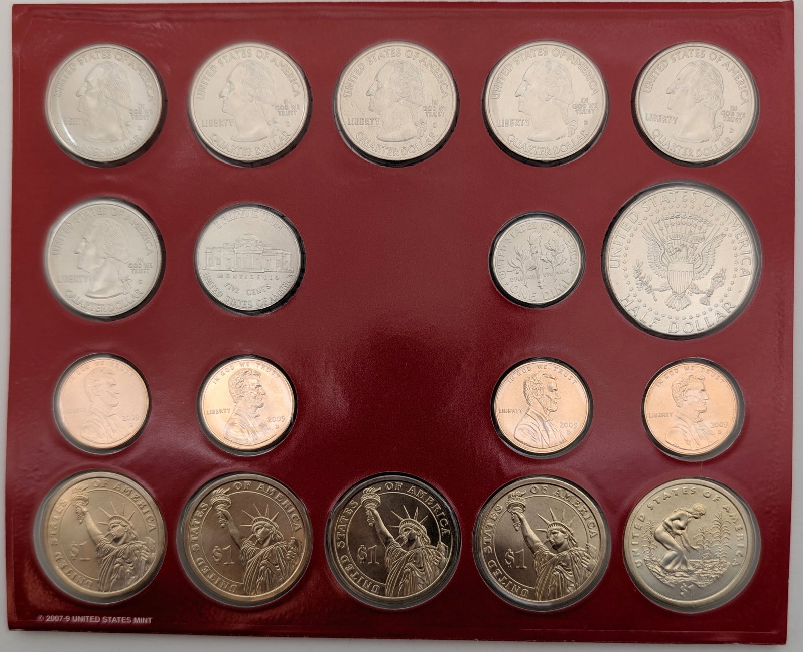 2009 P US Mint Uncirculated Coin Set - 2