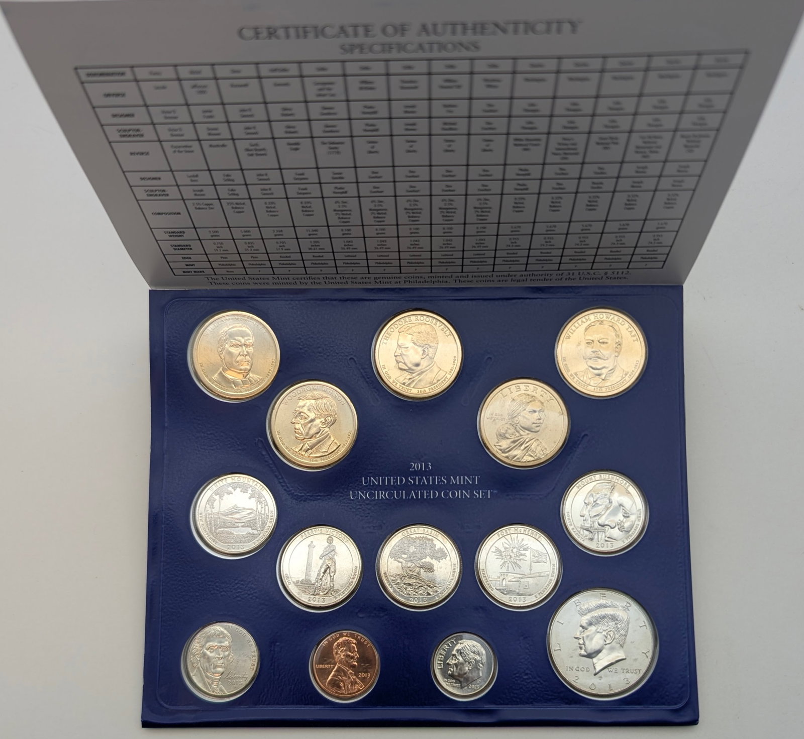 2013 P US Mint Uncirculated Coin Set: Coin