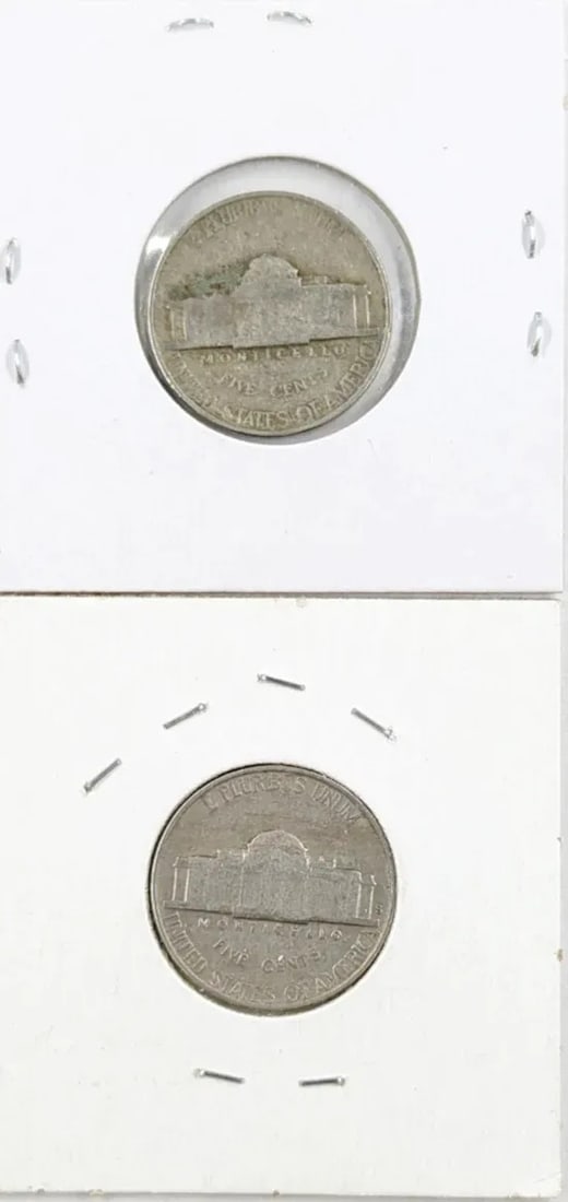 Lot of 2 Jefferson Nickels- 1946 P/S - 2