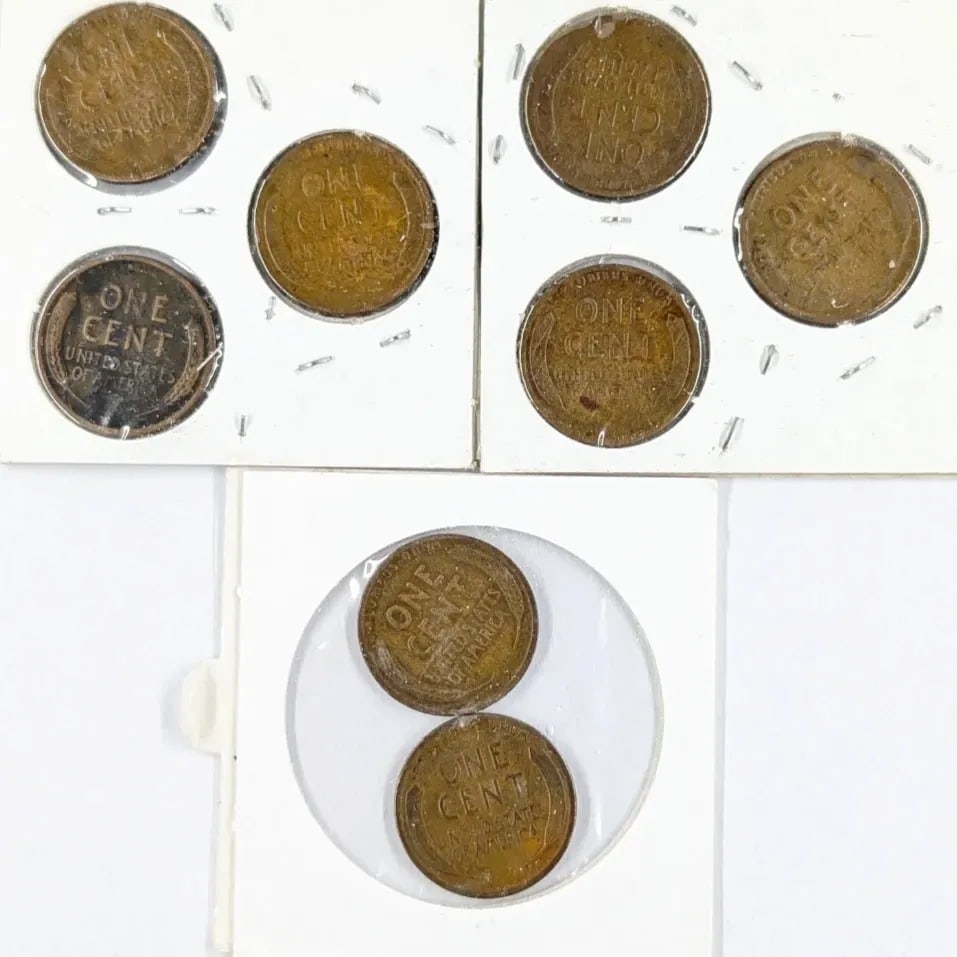 Lot of 8 Lincoln Wheat Cents- 1919-1928 - 2