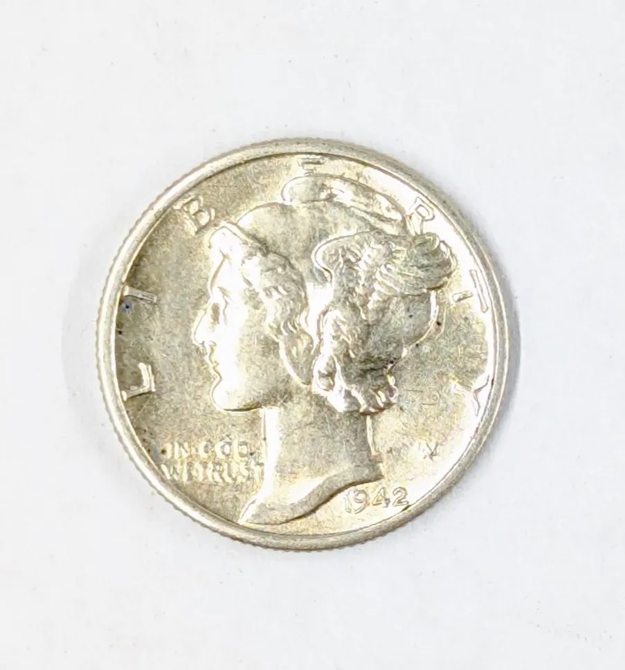 1942-D Silver Mercury Dime: Silver