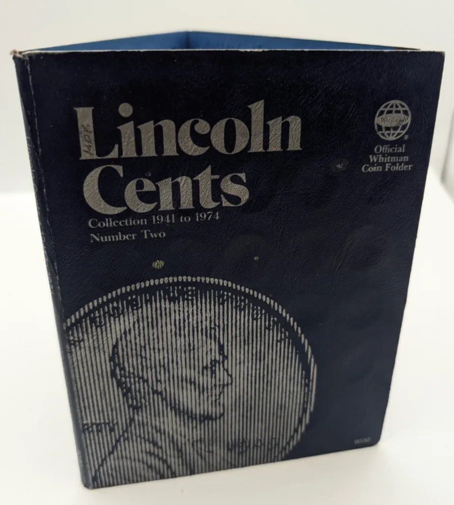 Whitman Lincoln Cents Coin Album: w/ 87 Coins
