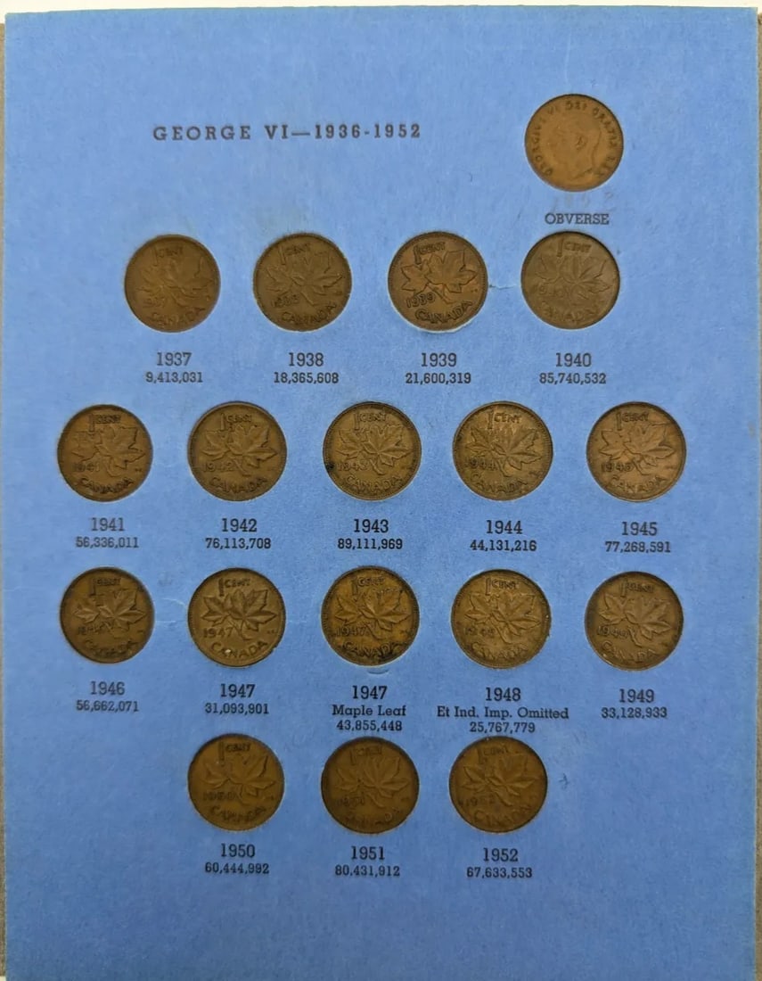 Whitman Canadian Small Cent Collection Album - 3