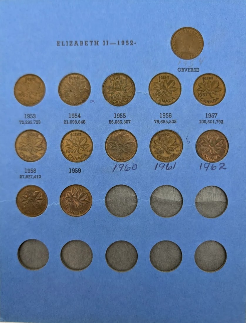Whitman Canadian Small Cent Collection Album - 4
