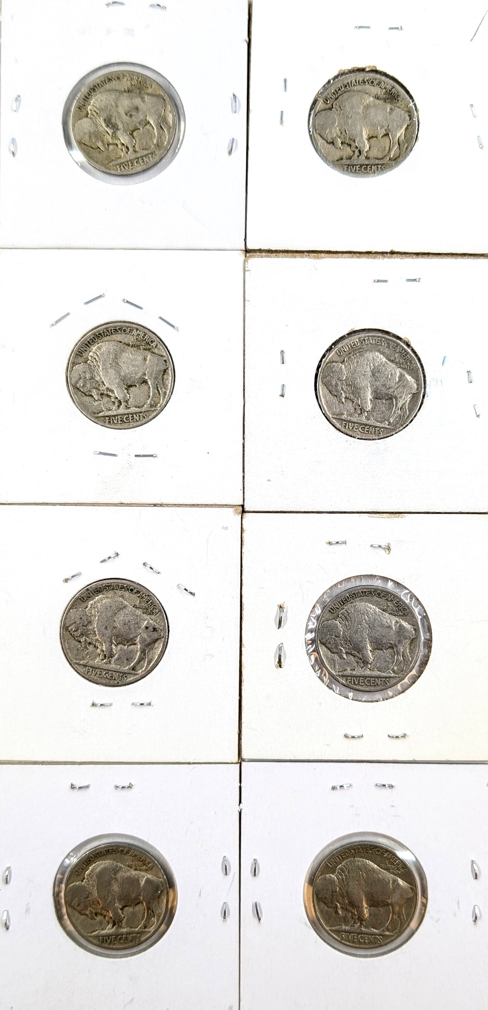 Lot of 6 Buffalo Head Nickels - 1923-1937 - 2