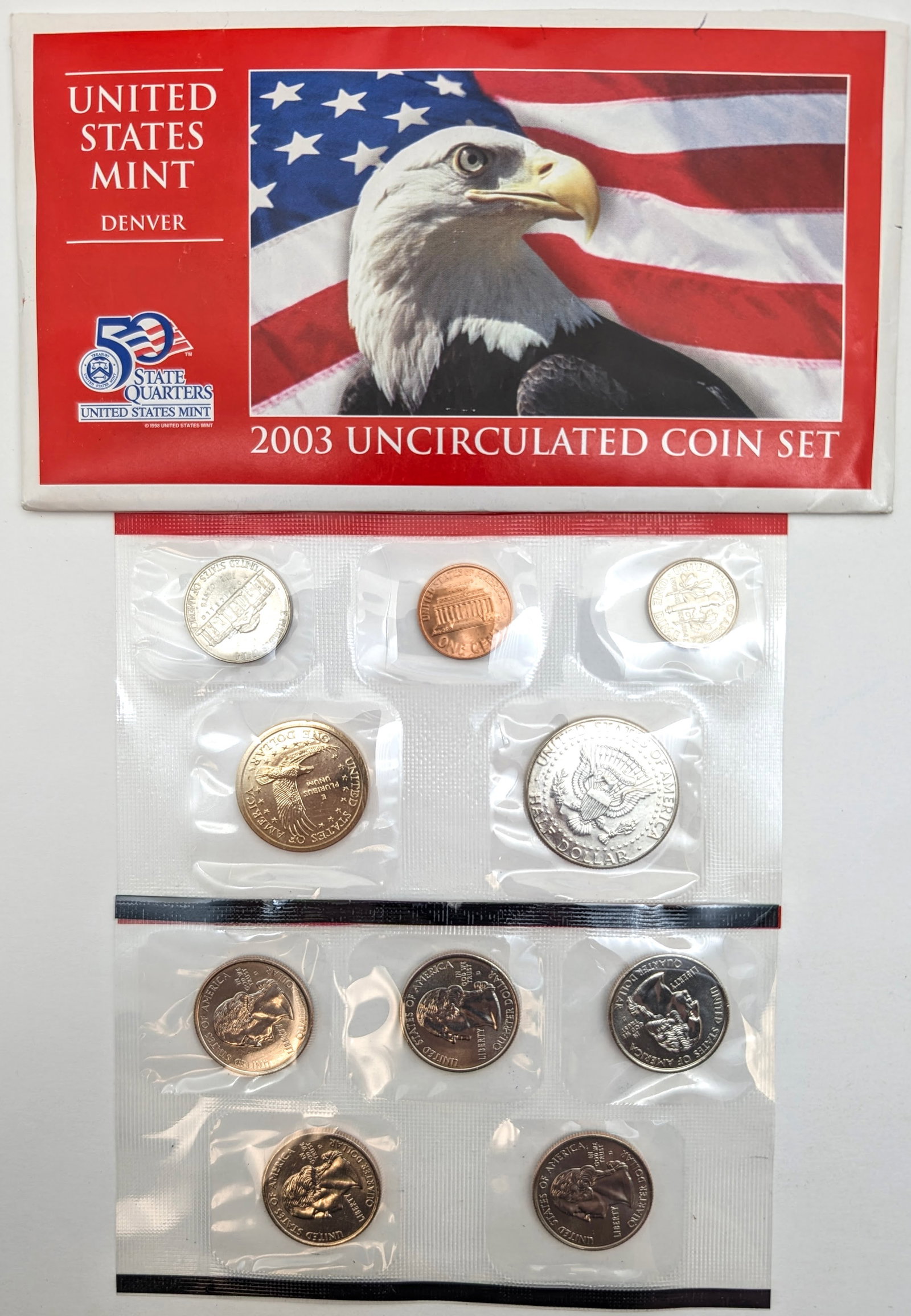 2003 D US Mint Uncirculated Coin Set - 2