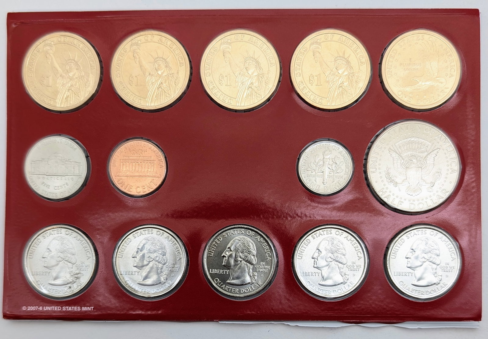 2008 D US Mint Uncirculated Coin Set - 2
