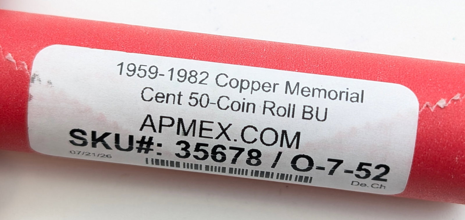 Original APMEX Roll of 50- 1959-1982 Memorial Lincoln Cents - 4
