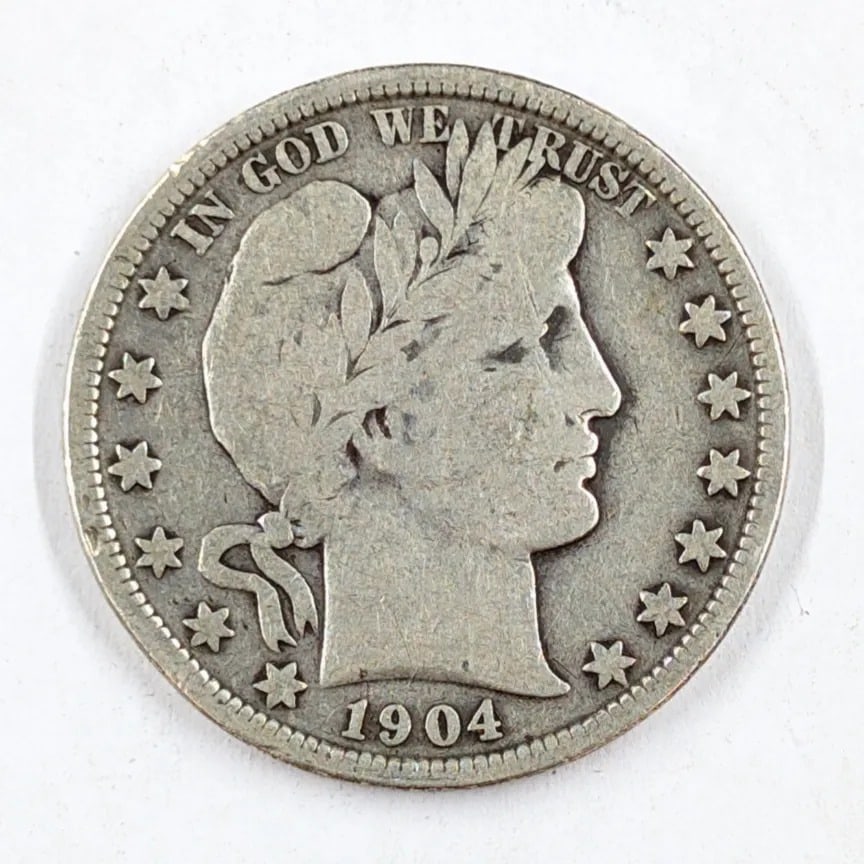 1904 Silver Barber Half Dollar: _