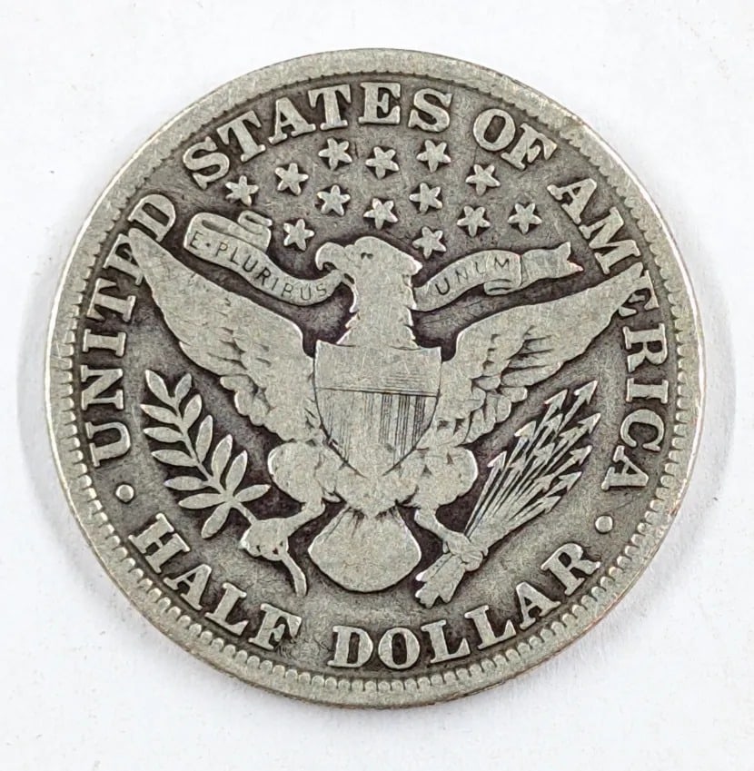 1904 Silver Barber Half Dollar - 2
