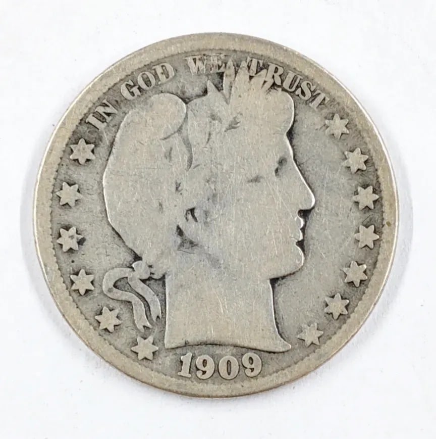 1909-O Silver Barber Half Dollar: _
