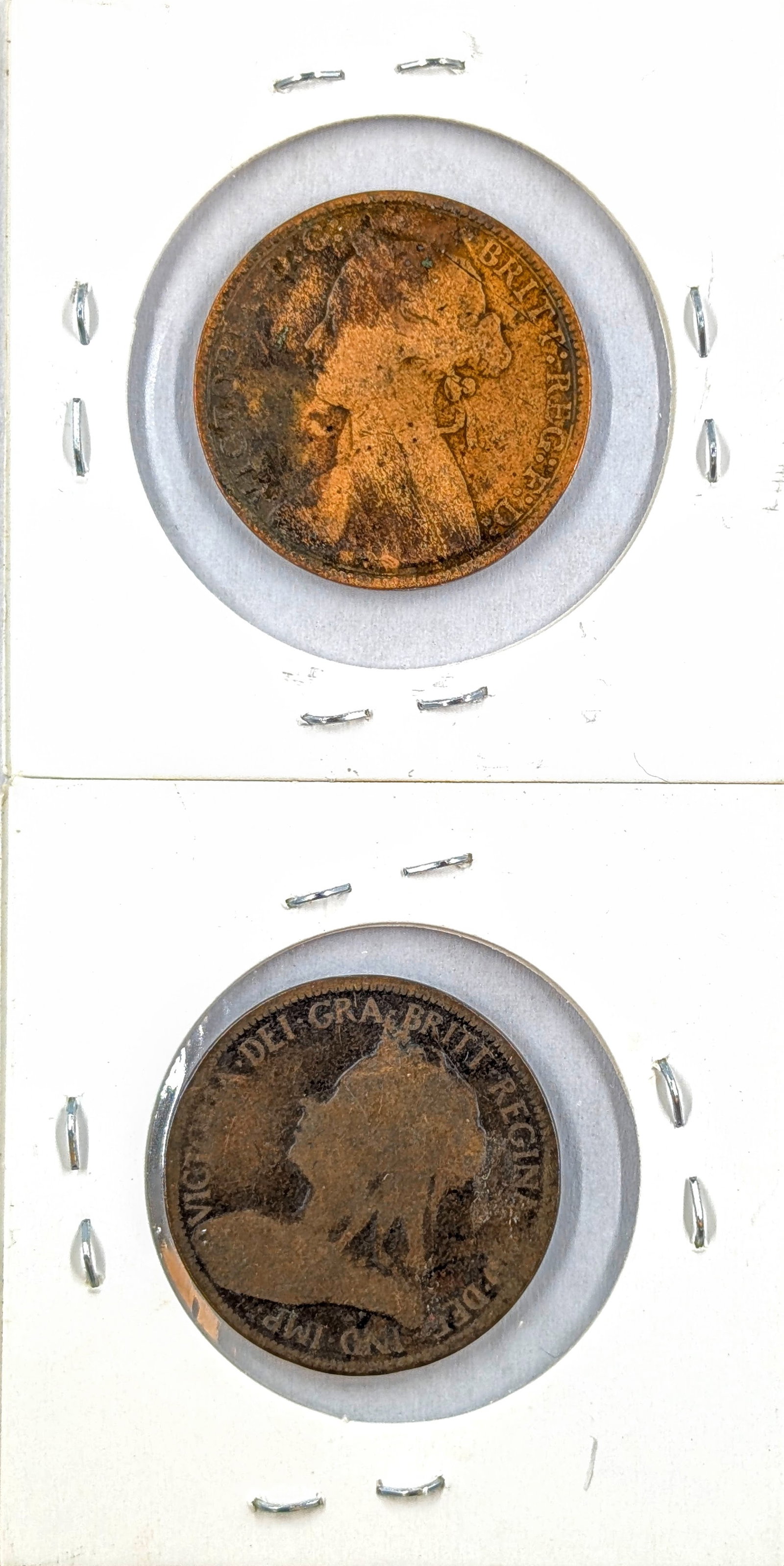 Lot of 2 Great Britain Half Pennies- 1875, 1899 - 2