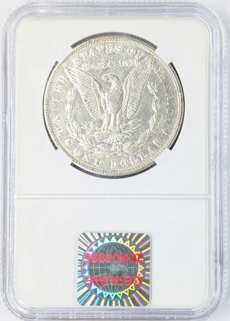 1890 Morgan Silver Dollar in Case - 2
