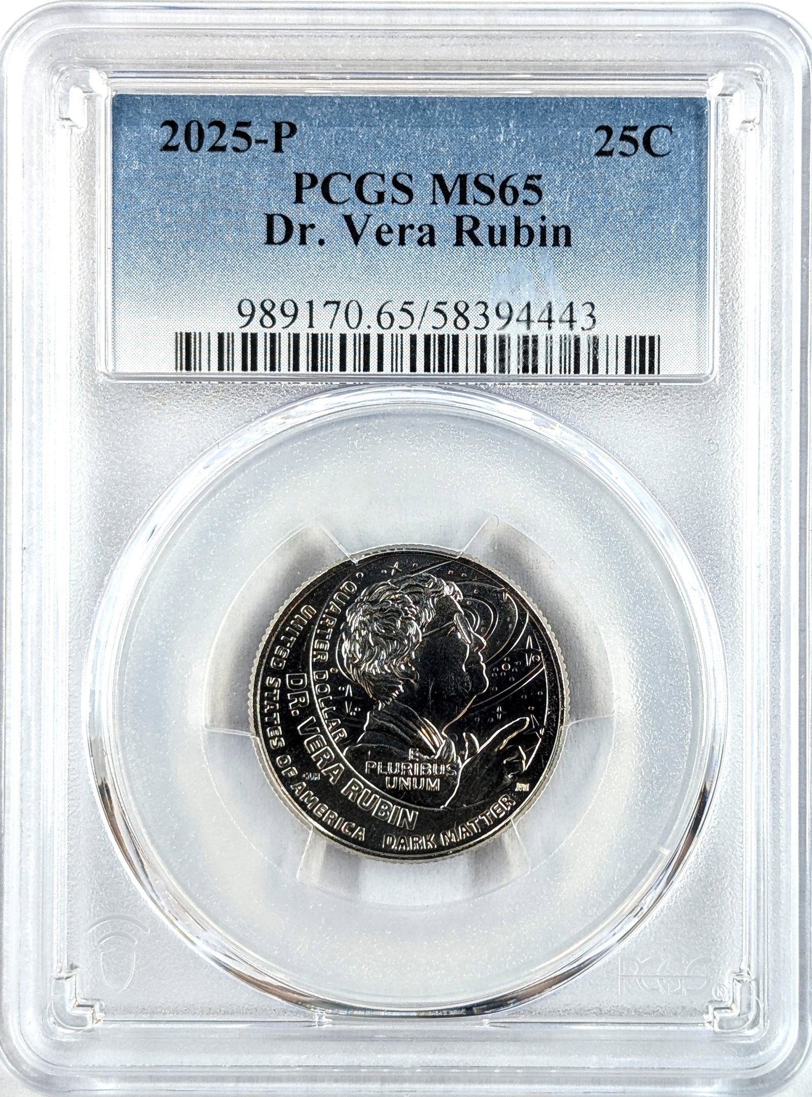 PCGS 2025 MS 65 Dr. Vera Rubin Washington Quarter: _