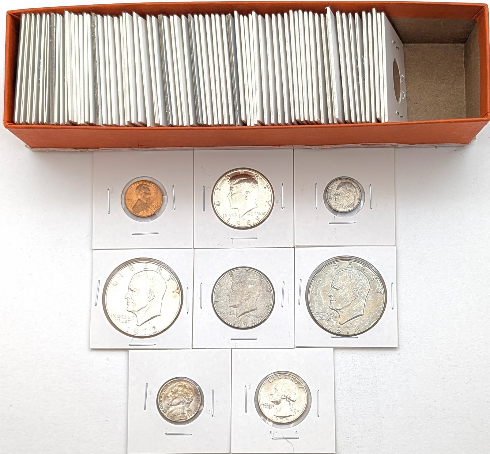 Lot of 75+ US Flipped Coins: Most Uncirculated