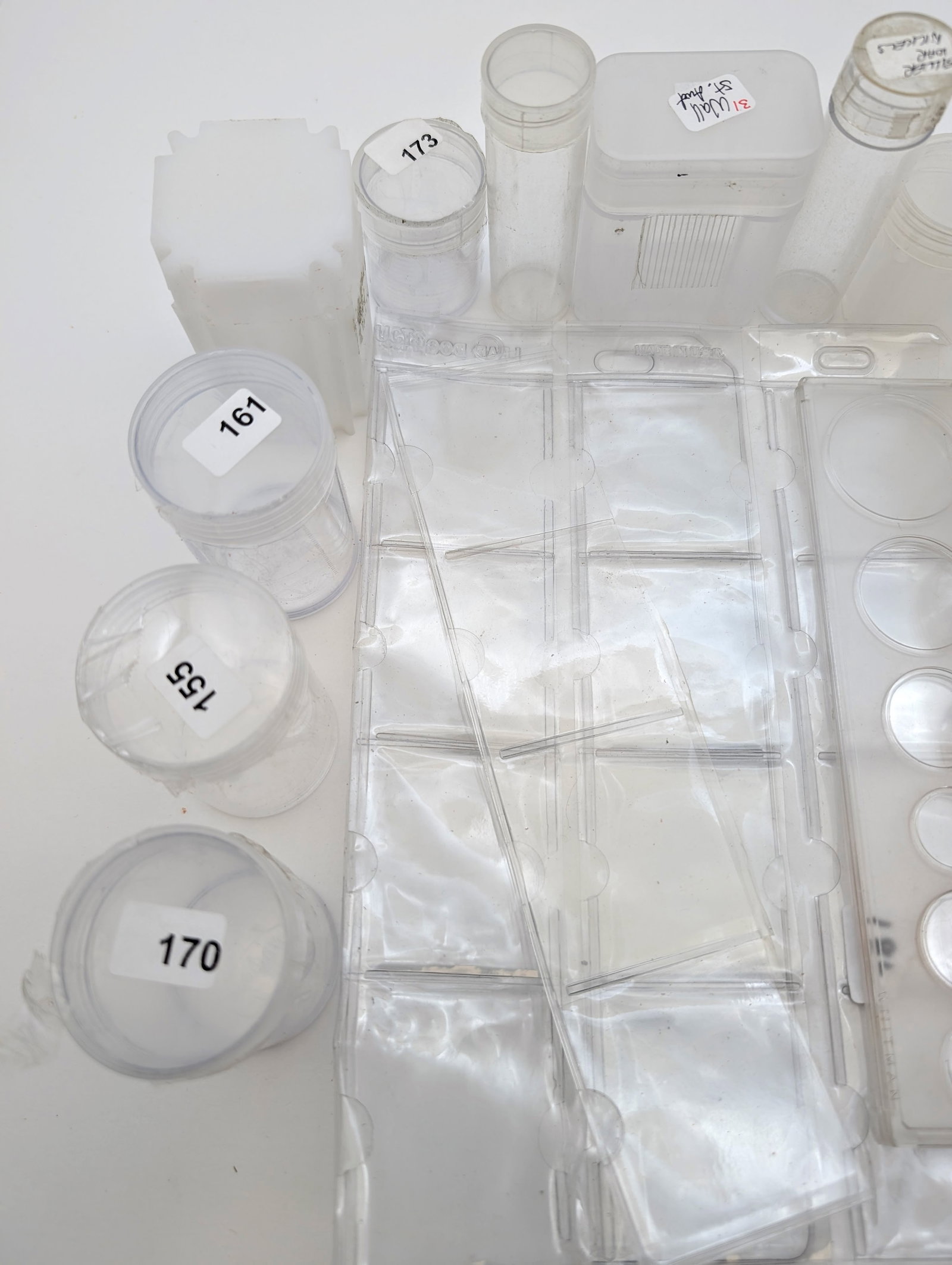 Large Lot of Coin Storage Items- Tubes, Pages, Cases, etc - 2