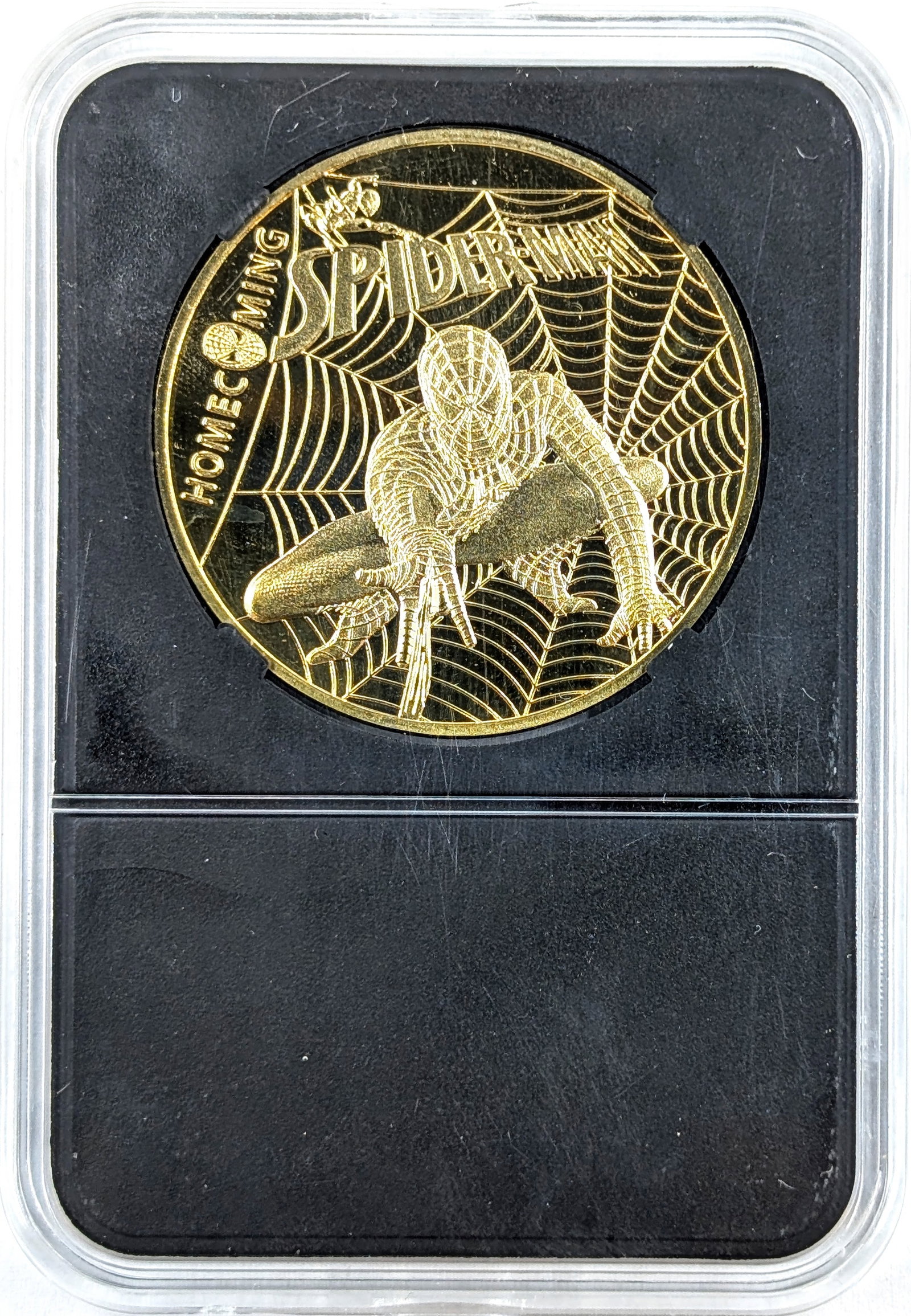Marvel Spider Man: Homecoming Gold Plated Limited Edition Coin - 2