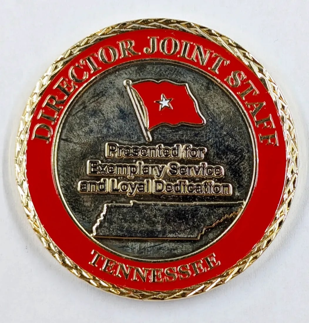 Tennessee National Guard Director, Joint Staff Challenge Coin: _
