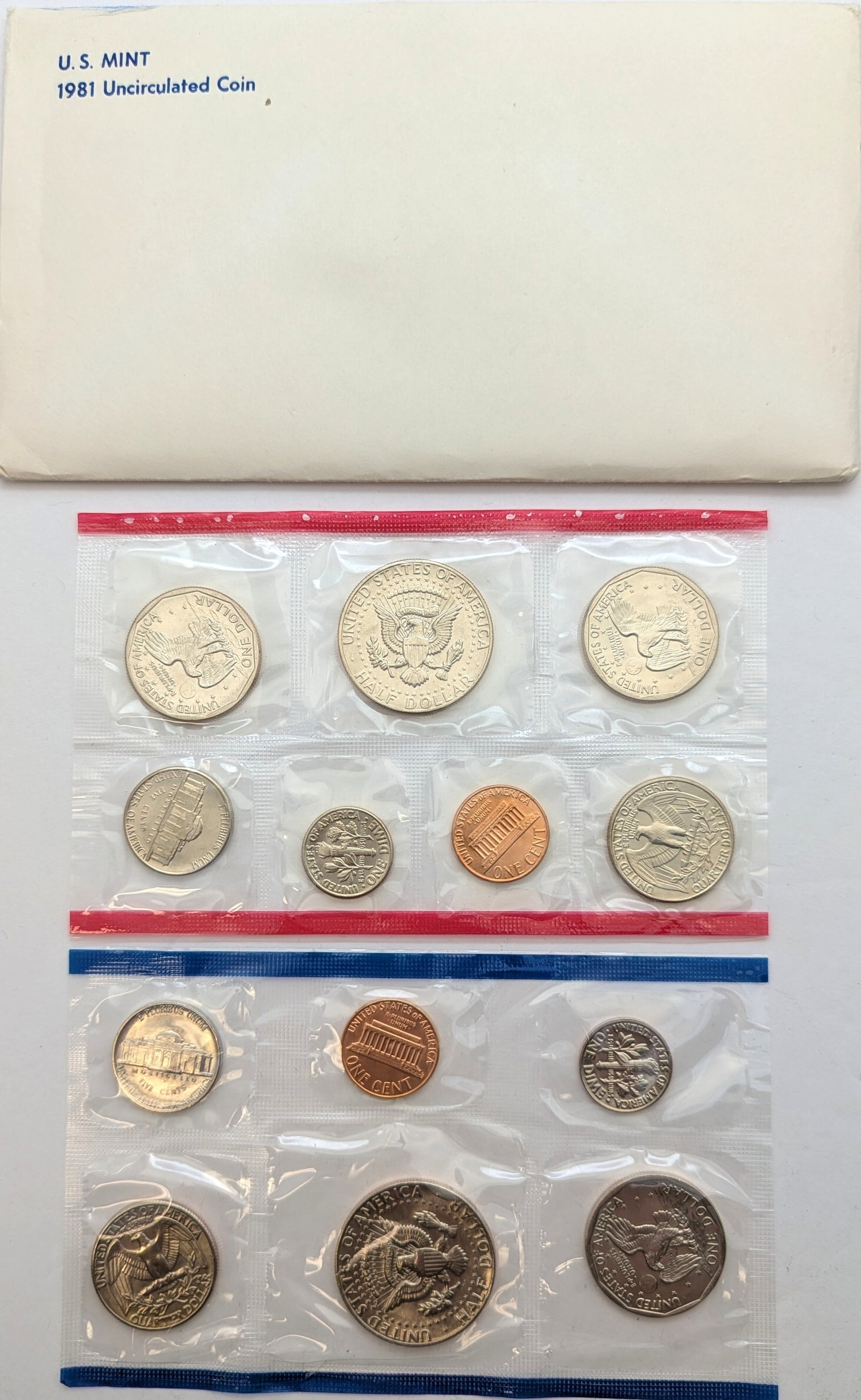 1981 US Mint Uncirculated Coin Set - 2