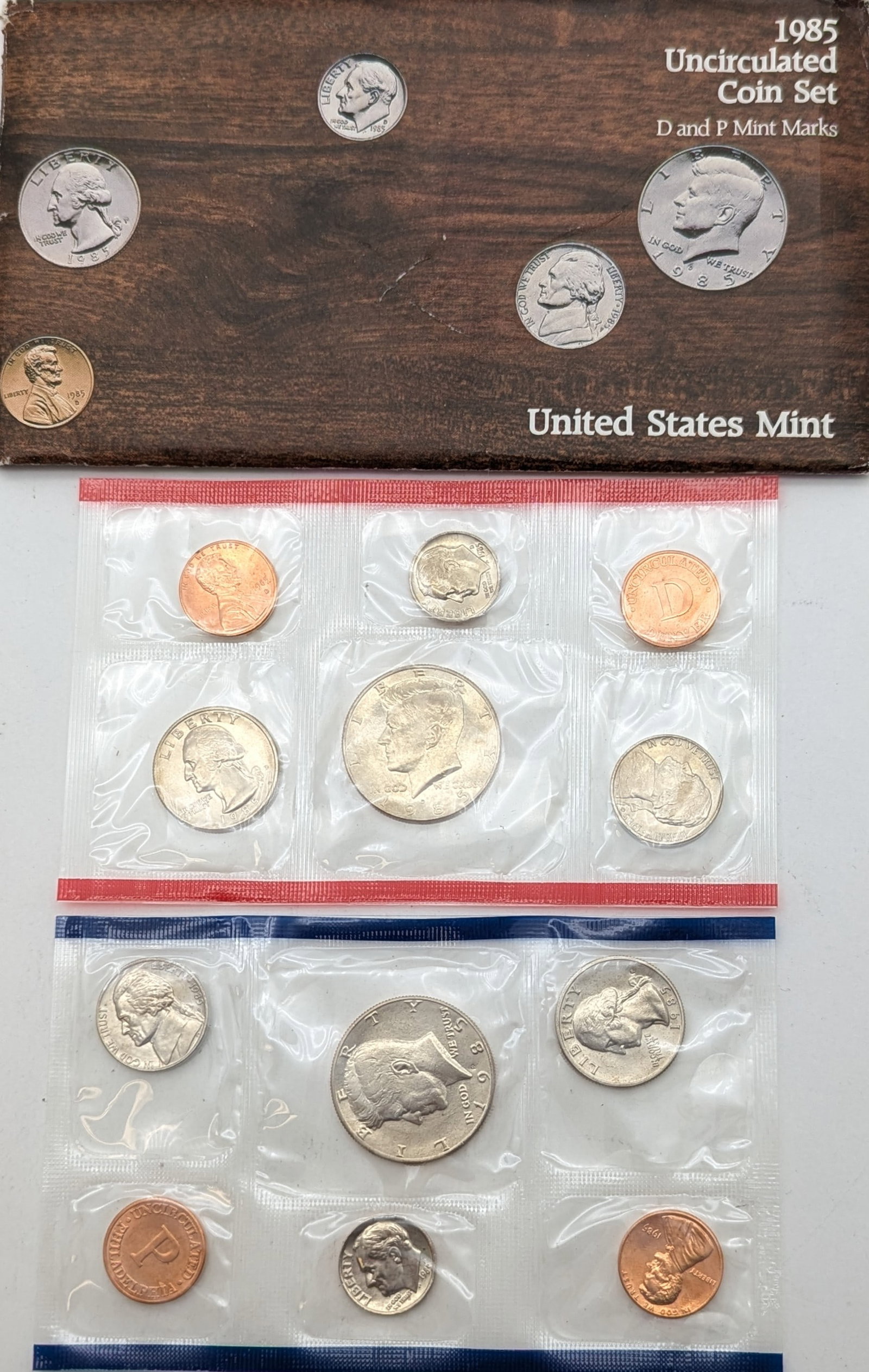 1985 US Mint Uncirculated Coin Set - 2