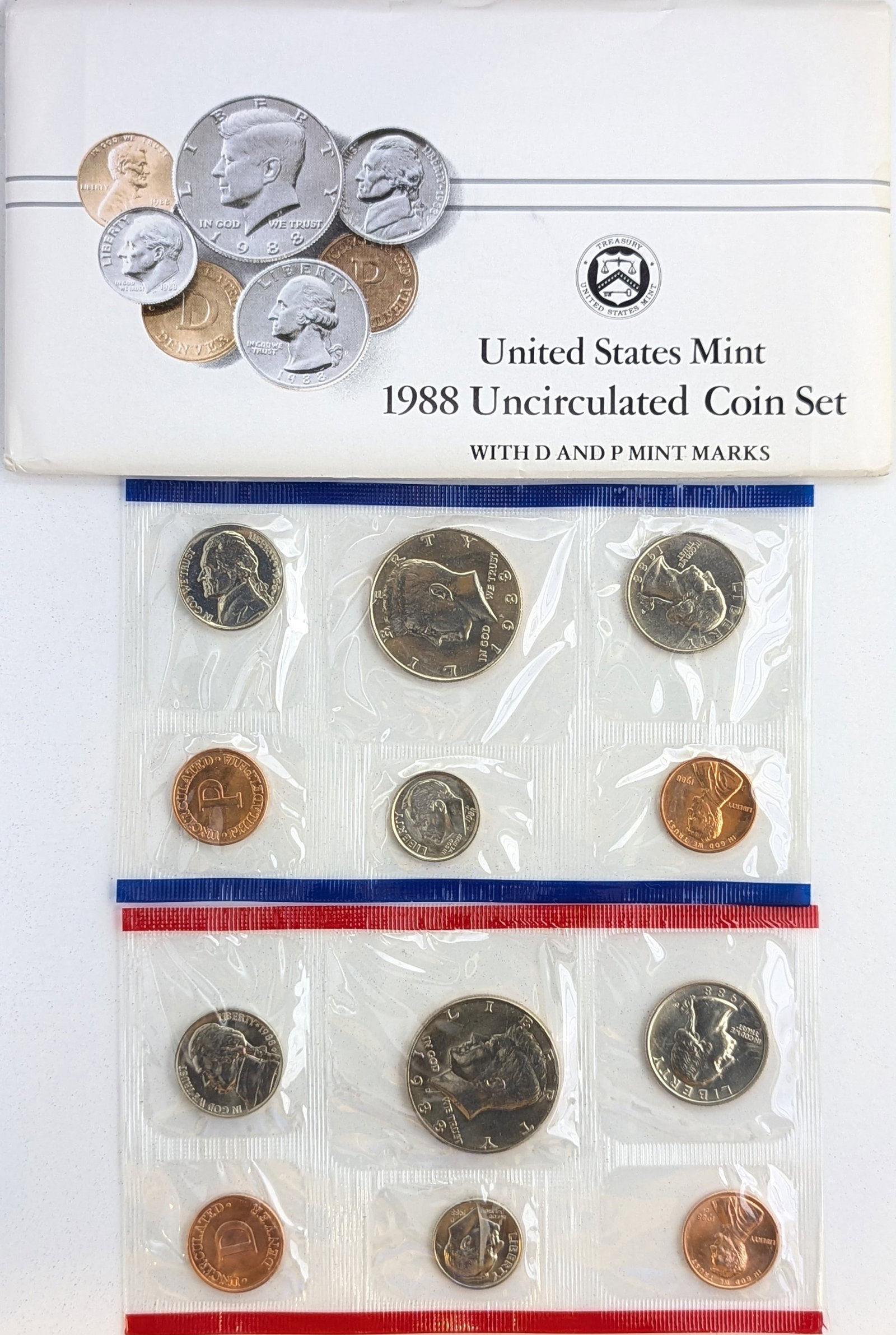 1988 US Mint Uncirculated Coin Set: _