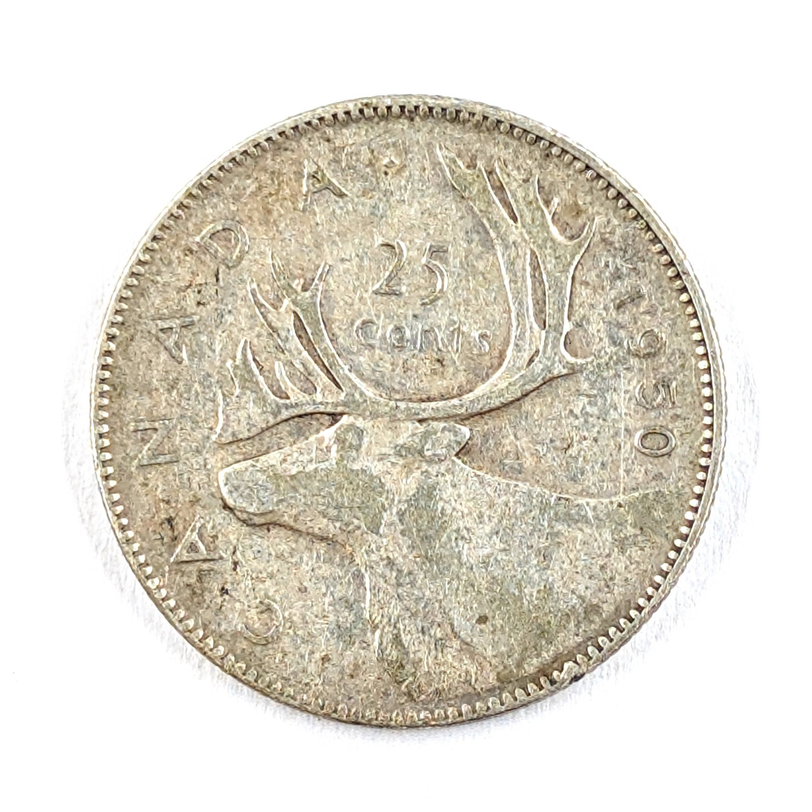 1950 Canadian Silver Quarter - 2