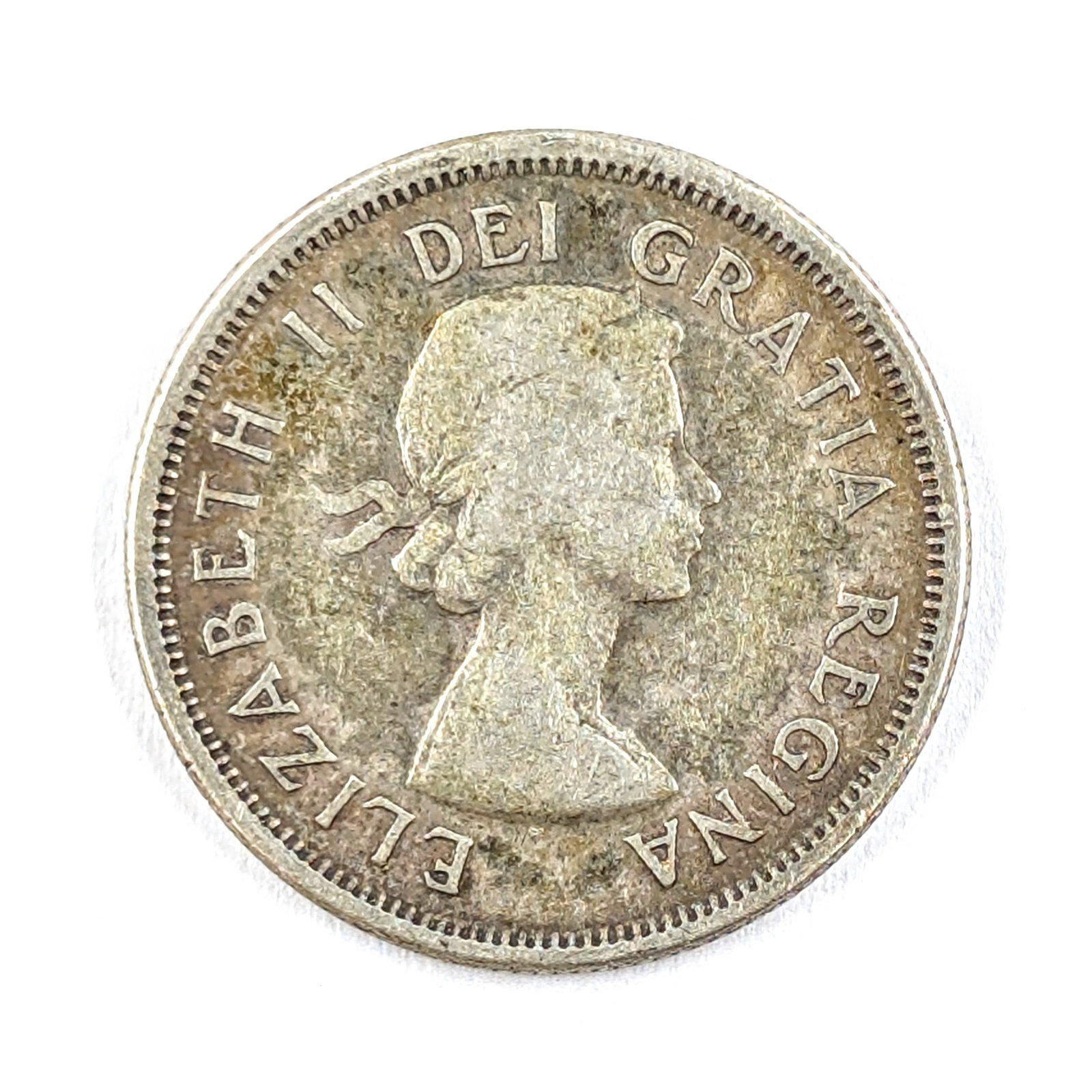 1956 Canadian Silver Quarter: 80% Silver