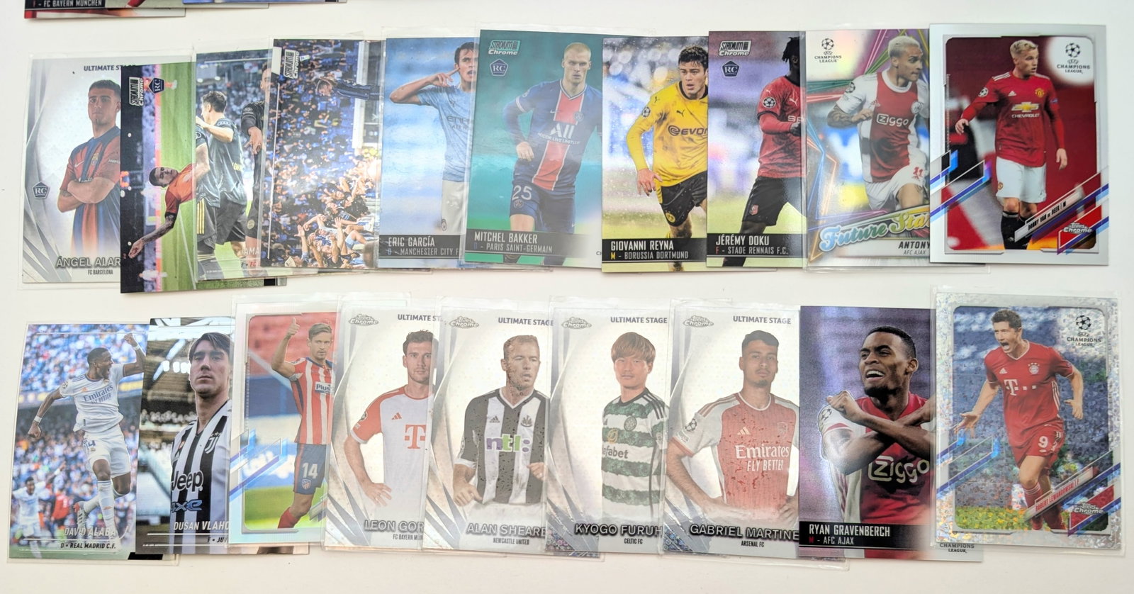 Large Lot of Topps UEFA Soccer Trading Cards - 2