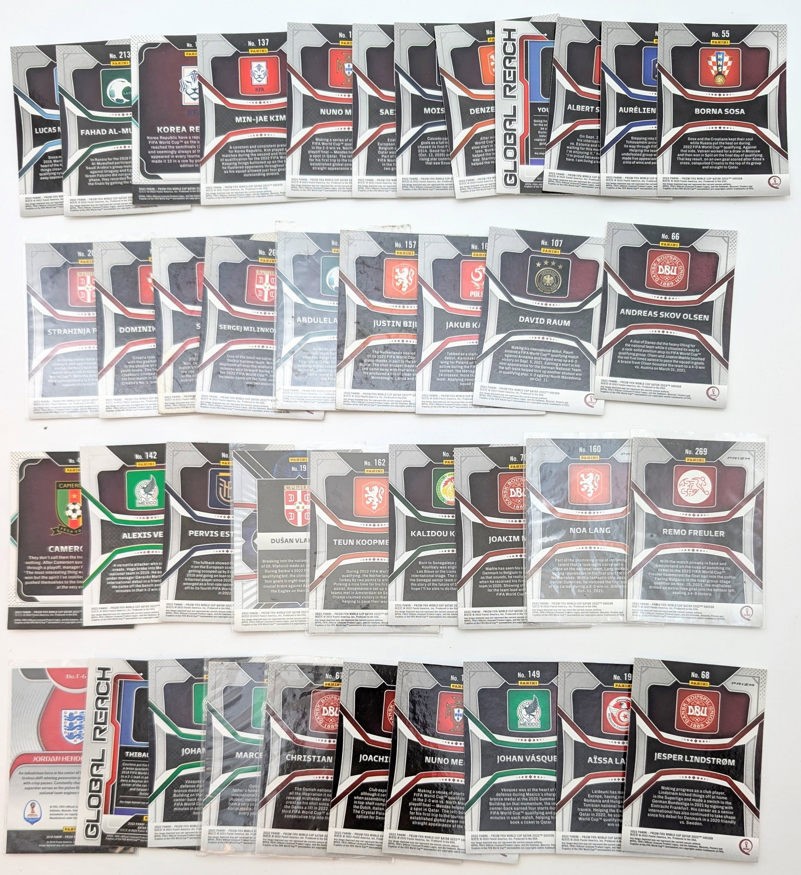 Large Lot of Panini Prizm FIFA World Cup Soccer Trading Cards - 4