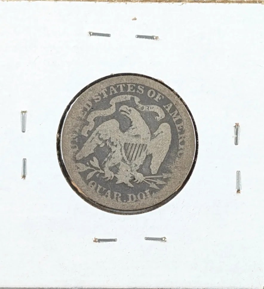 1891 Silver Seated Liberty Quarter - 2