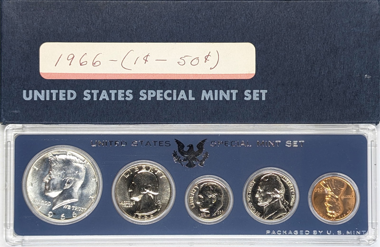 1966 US Special Mint Proof Set w/ Silver JFK Half: 40% Silver