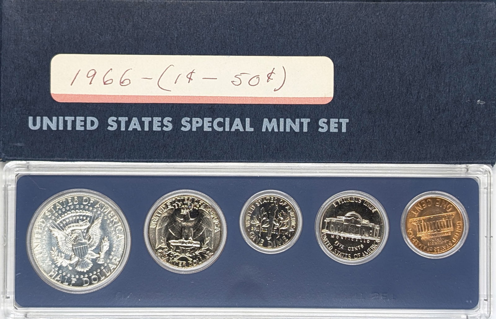 1966 US Special Mint Proof Set w/ Silver JFK Half - 2