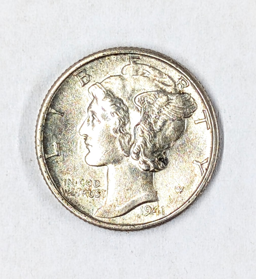 FEATURE- 1941-D Uncirculated Silver Mercury Dime: _