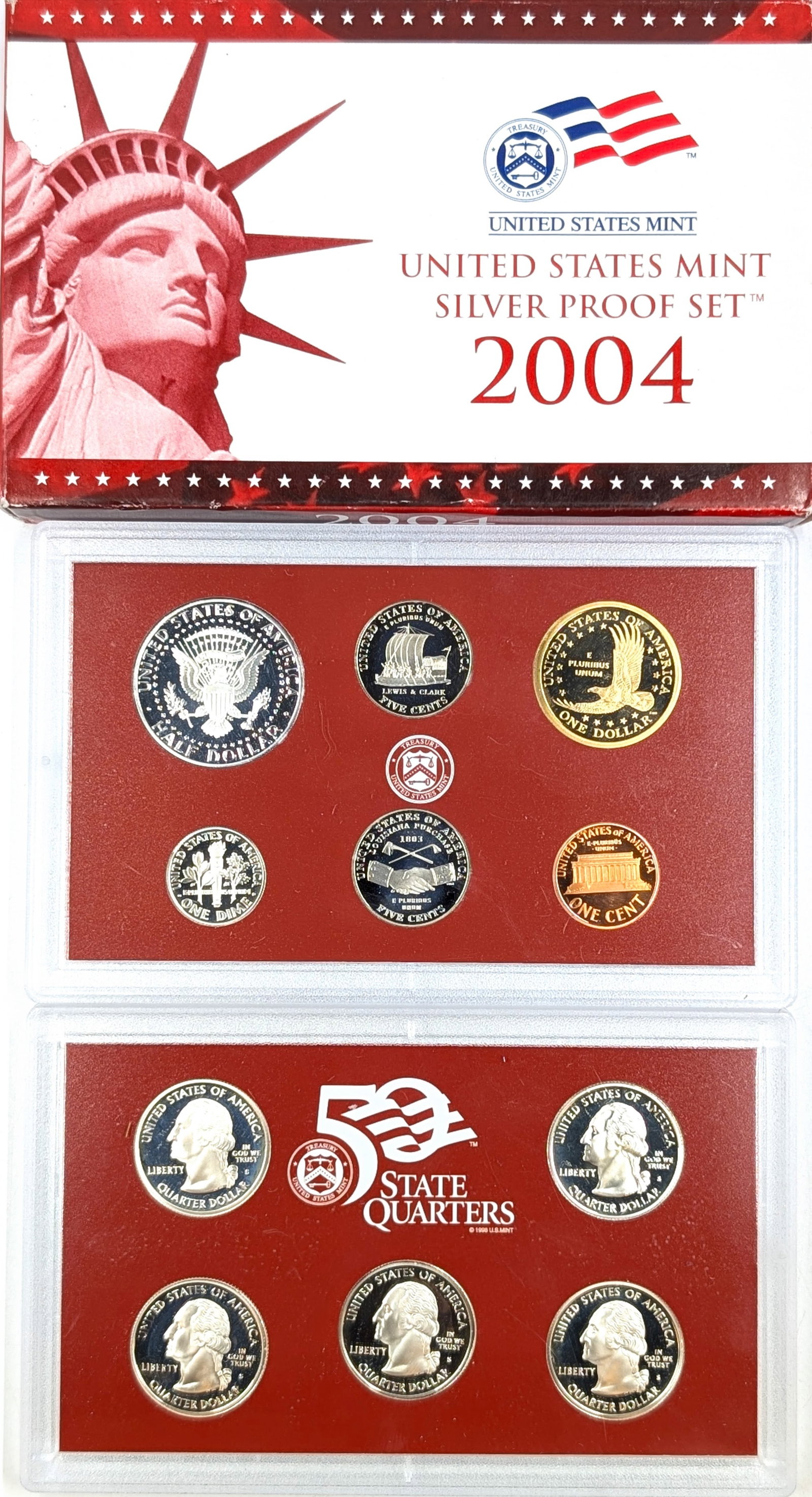 2004 US Mint Silver Proof Set - 2