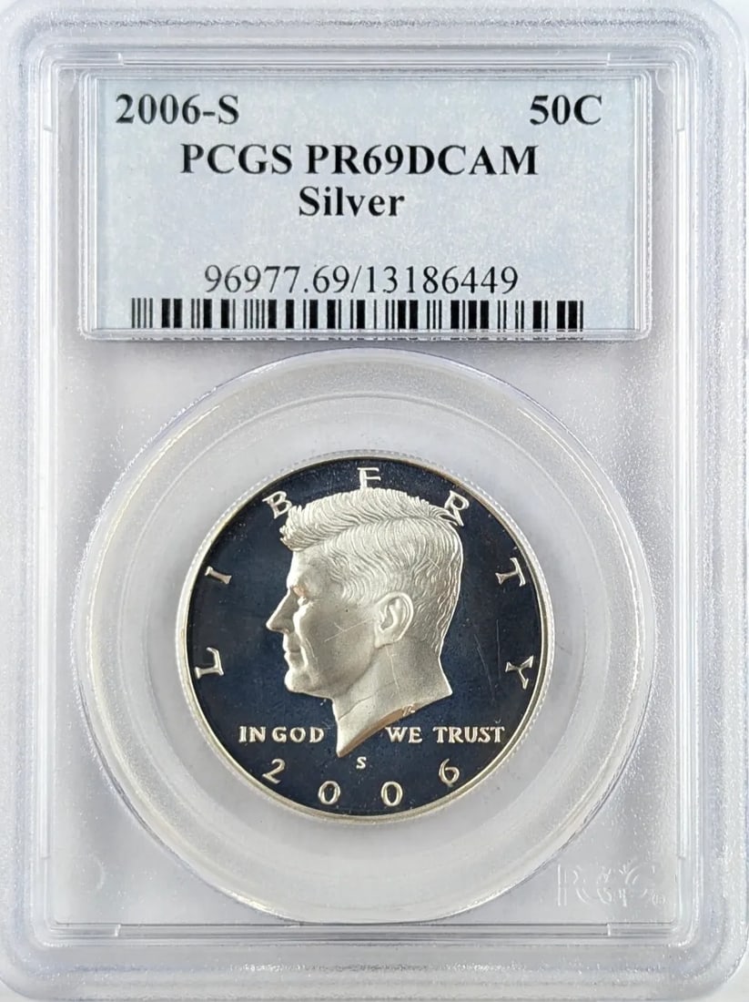 PCGS 2006-S PR 69 Silver John F Kennedy Half Dollar: _