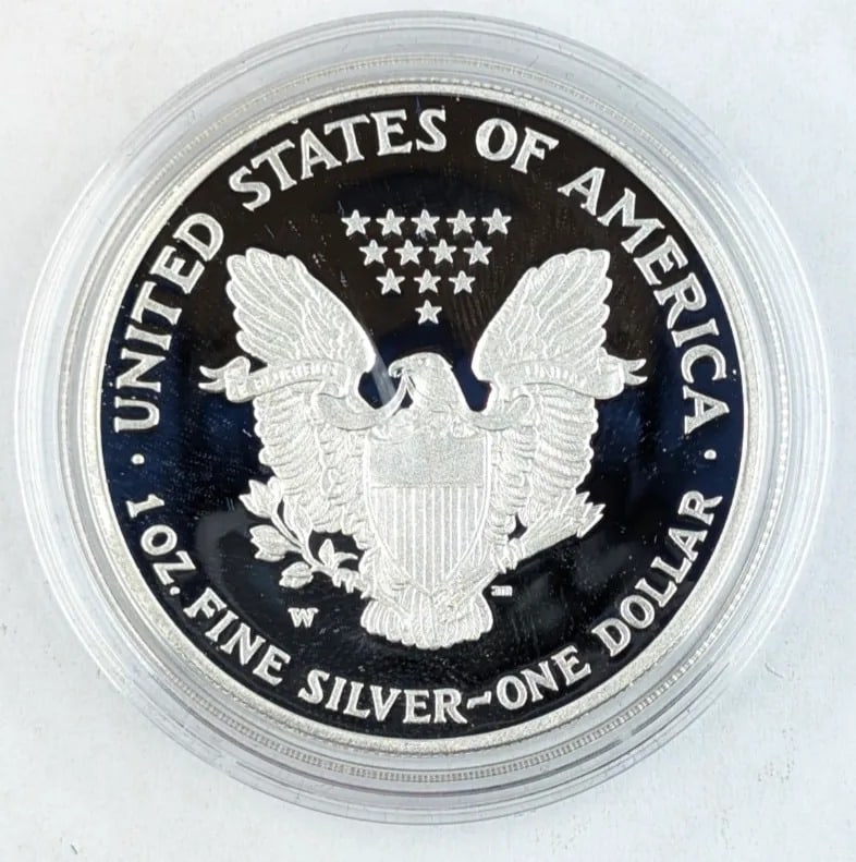 2007 Proof American Silver Eagle w/ Box & Papers - 3