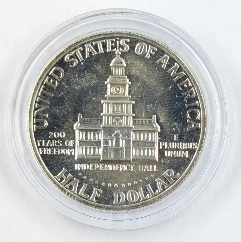 1976-S Uncirculated Silver Bicentennial John F Kennedy Half Dollar - 2