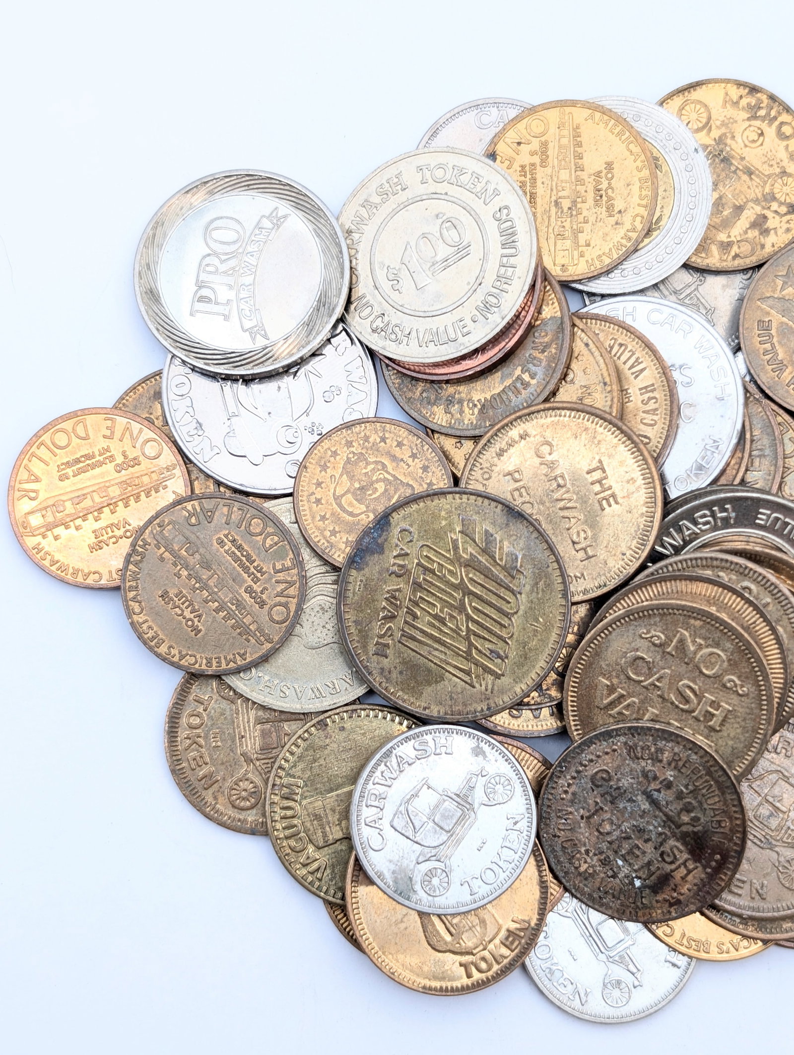 Large Lot of Car Wash Tokens - 2