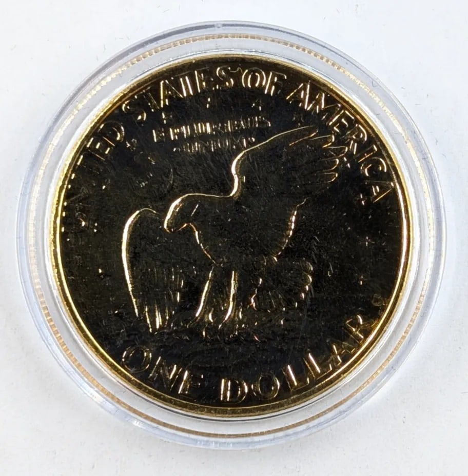 Commemorative "Never Surrender" Colorized Donald Trump- Eisenhower Dollar Coin - 3