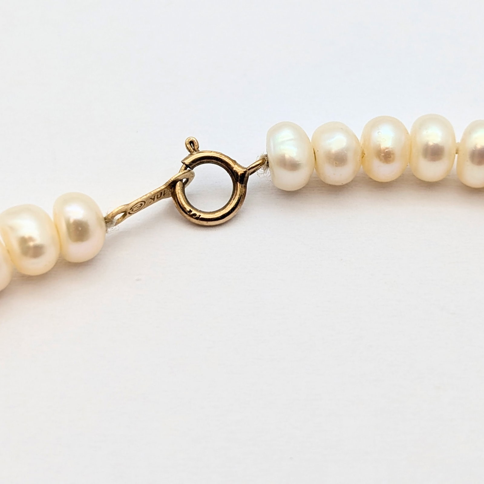 Classic Pearl Bracelet w/ 10k Gold Clasp - 3