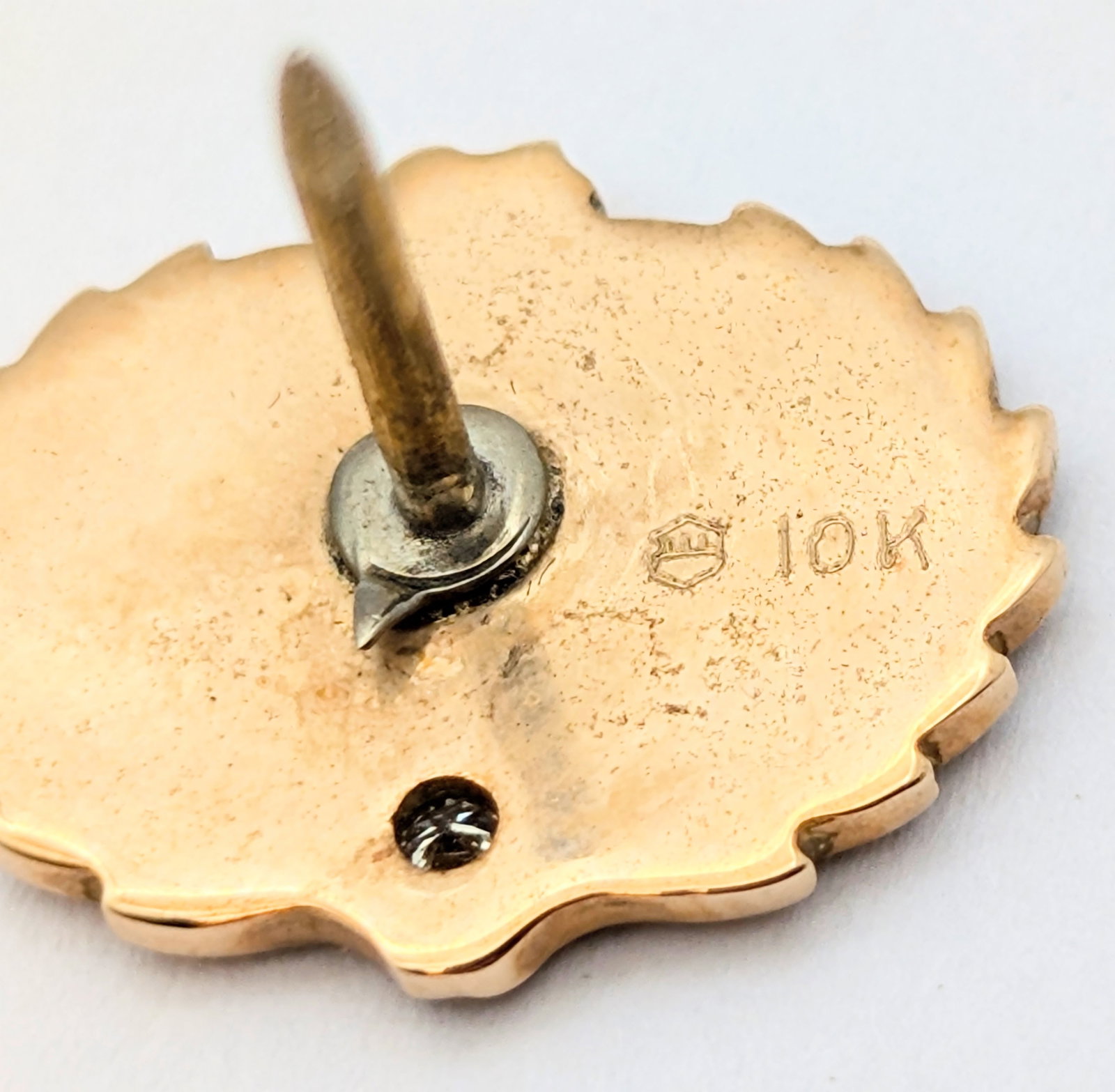 Classic 10k Gold Jackson Mills Tie Tack Pin- 4.28g - 4