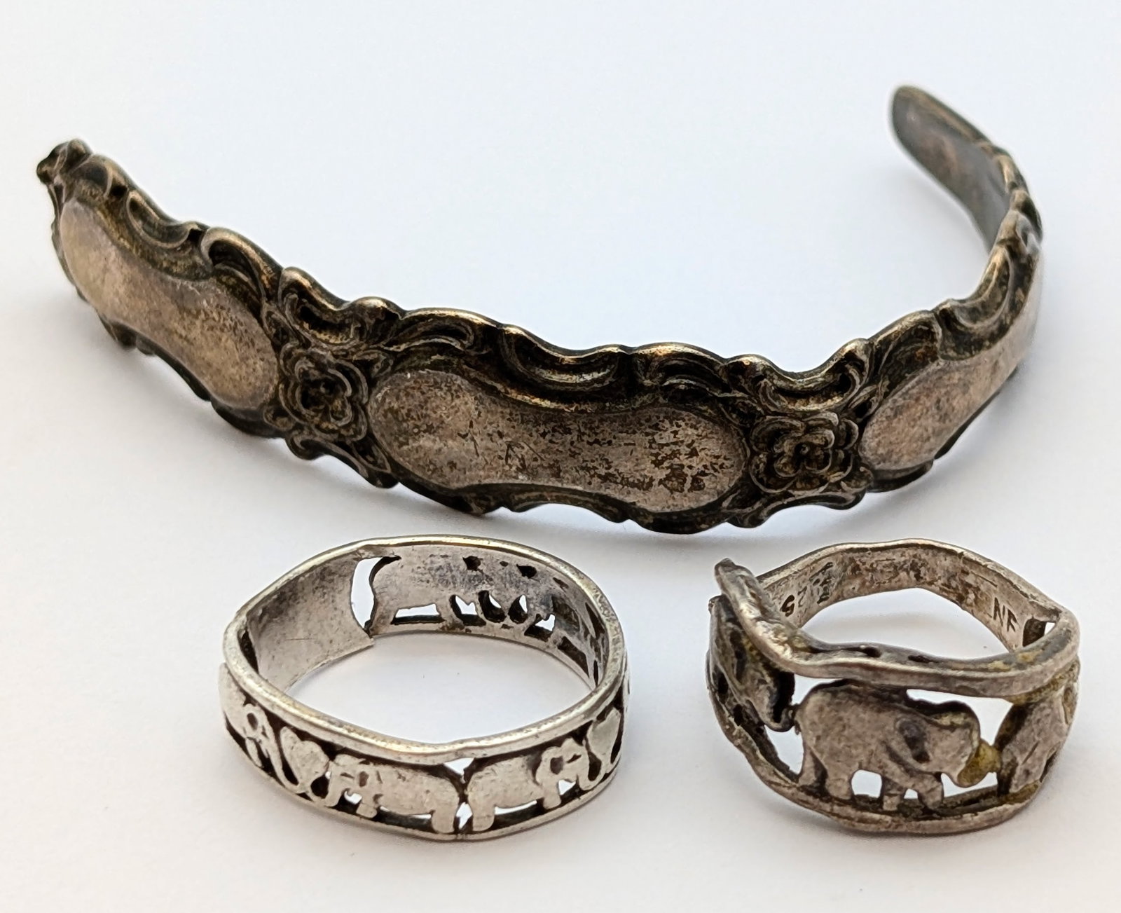 Lot of 3 Sterling Silver Scrap: 24.19g: Scrap