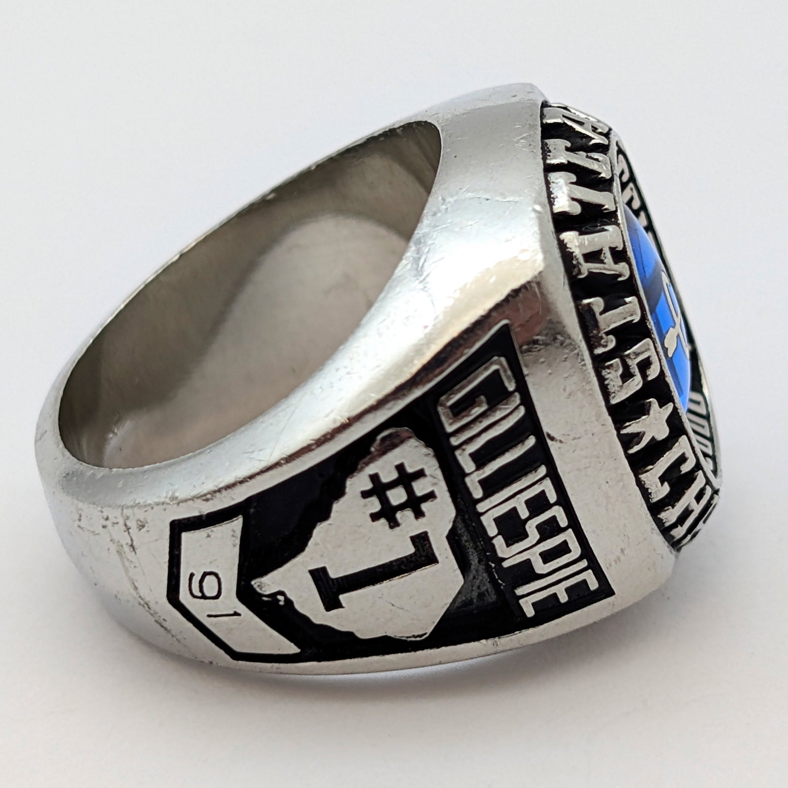 St Championship Rebels Ring w/ Blue Center Stone - 4