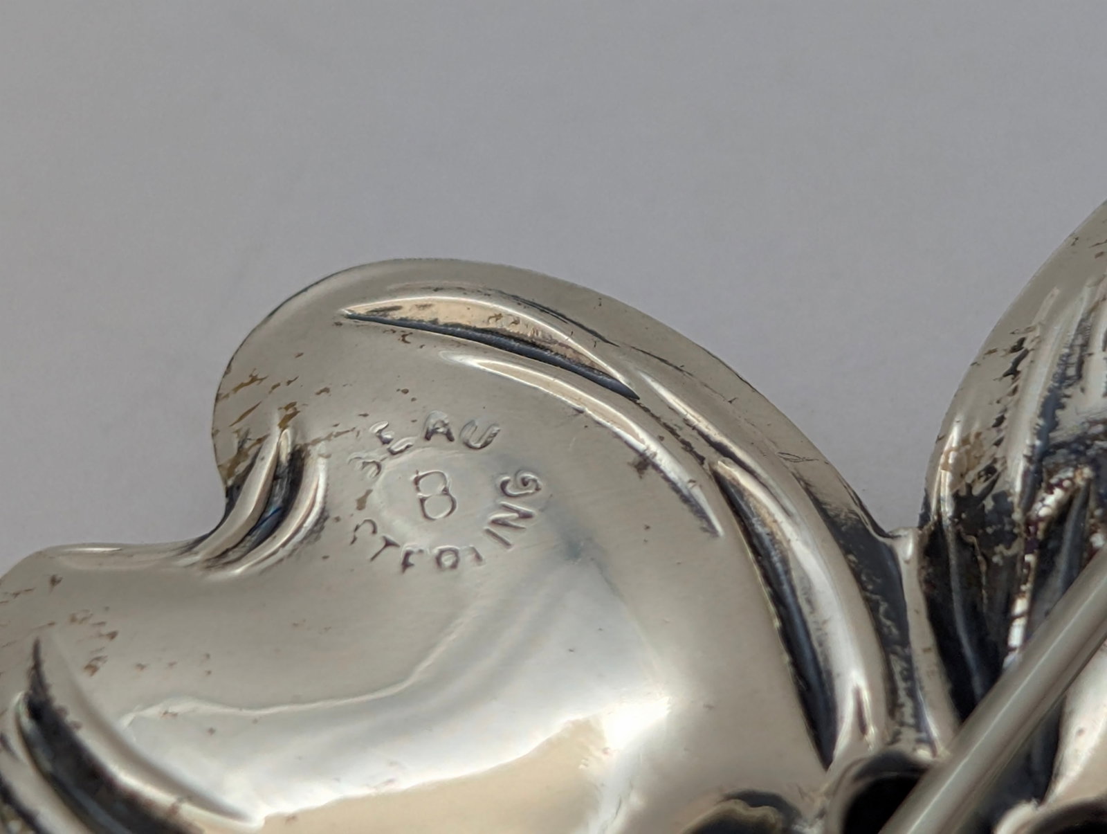 Vintage Beau Sterling Silver Dogwood Flower Brooch - 4