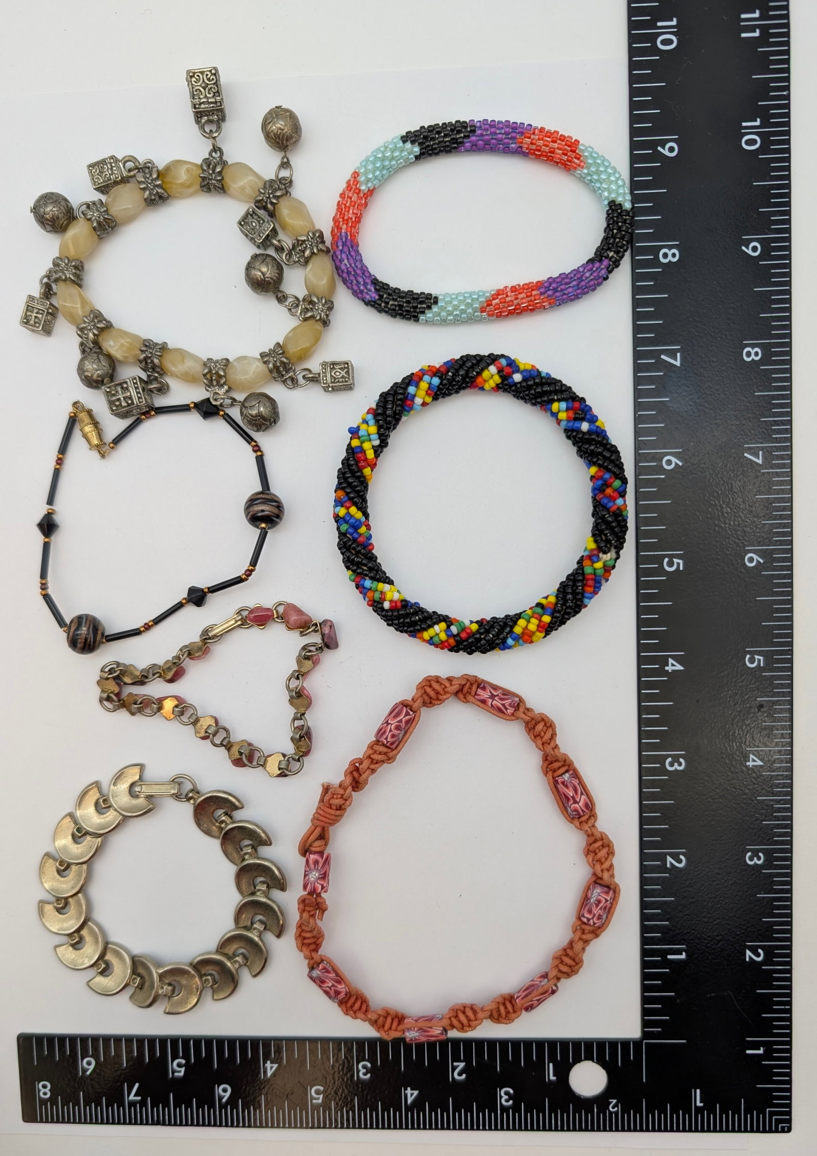 Lot of 7 Beaded Bracelets - 9