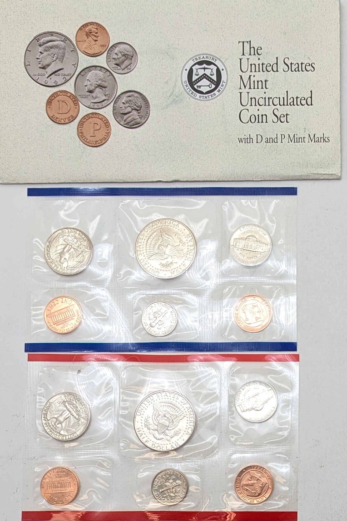 1992 US Mint Uncirculated Coin Set - 2
