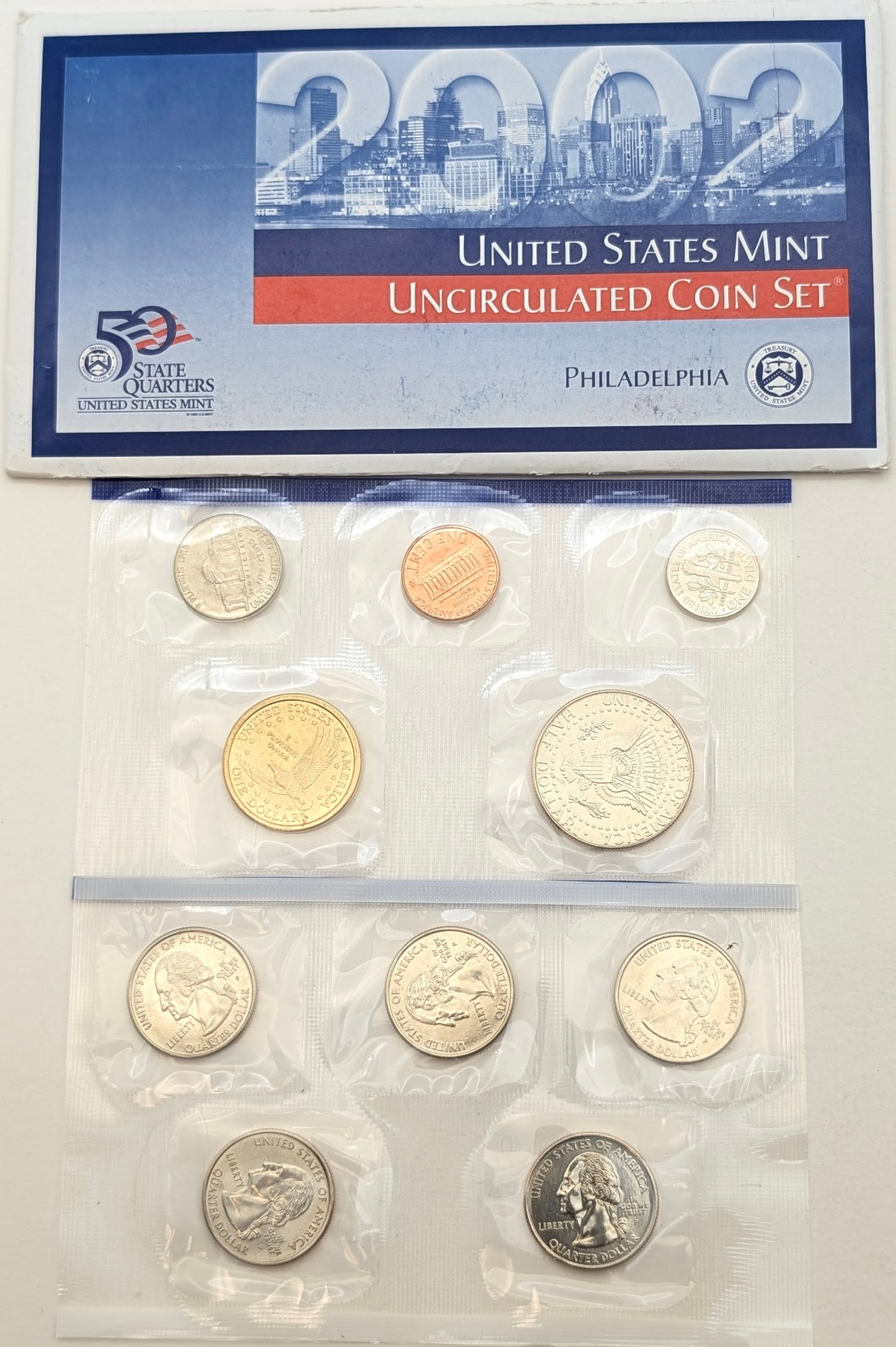 2002 P US Mint Uncirculated Coin Set - 2