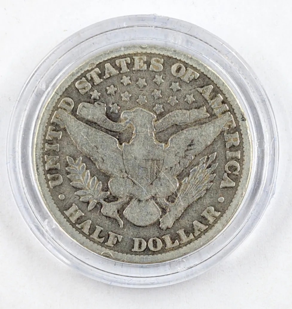 1907 Silver Barber Half Dollar - 2