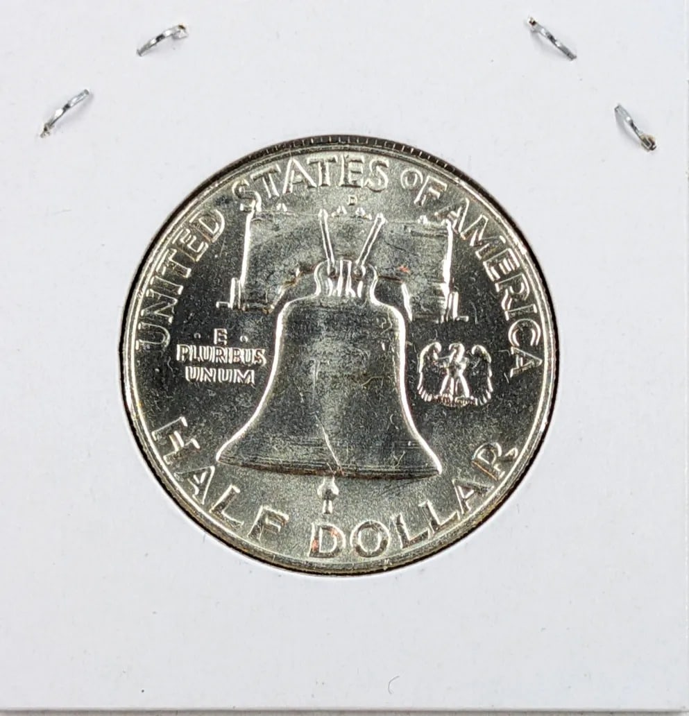 1960-D Uncirculated Silver Franklin Half Dollar - 2