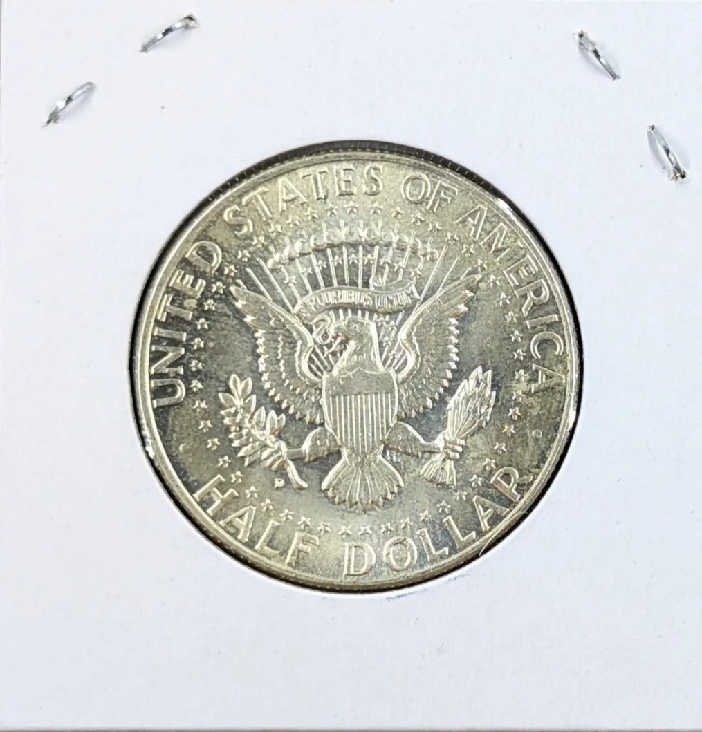 1964-D Uncirculated Silver John F Kennedy Half Dollar - 2